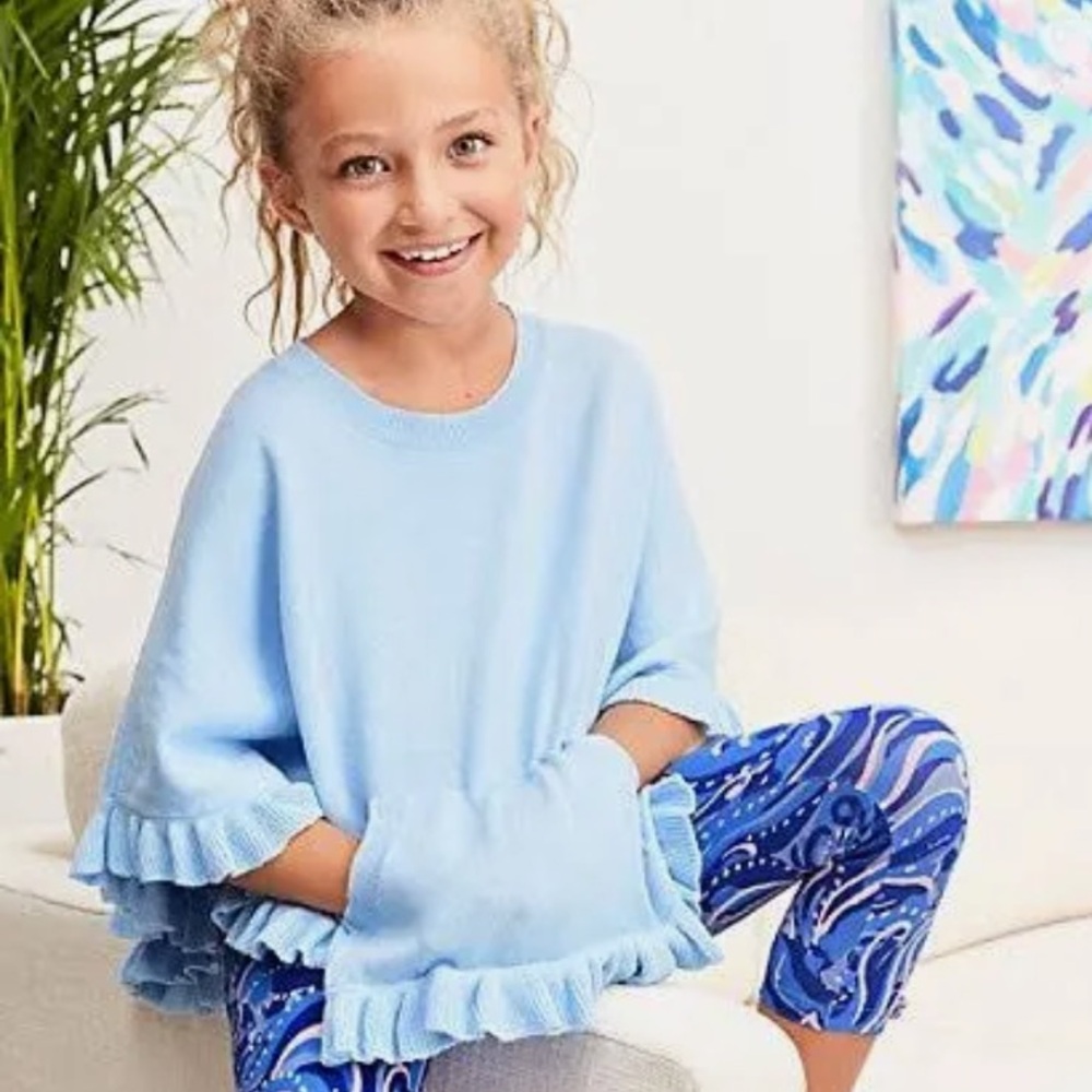 Lilly Pulitzer Light Blue Kids Cape
